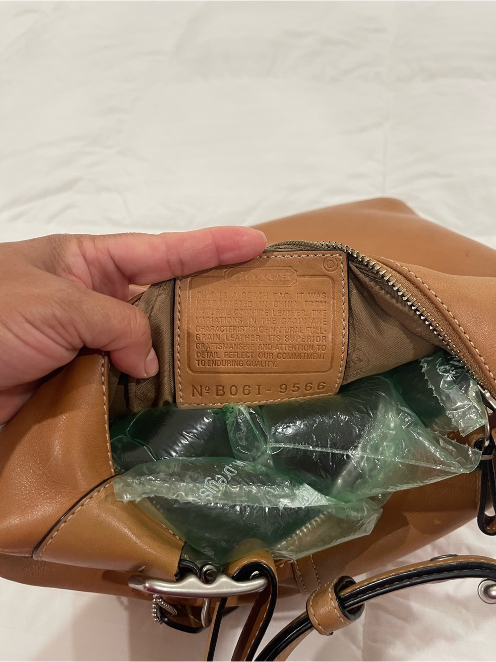 Coach Chestnut Leather Shoulder Bag